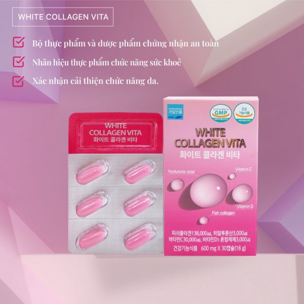 Viên uống White Collagen Vita chính hãng 60 viên 1 hộp