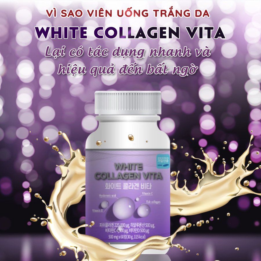 Cách sử dụng viên uống white collagen vita