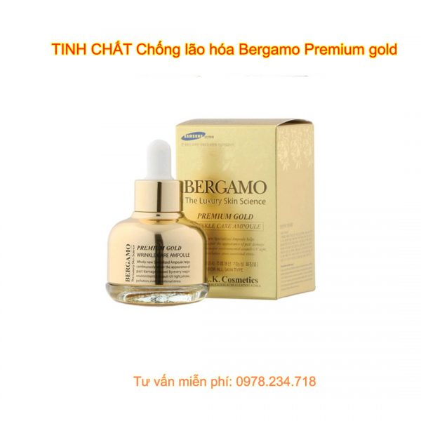 Tinh chất chống lão hóa Bergamo Premium gold