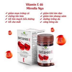 tác dụng của Vitamin E đỏ Nga 270mg